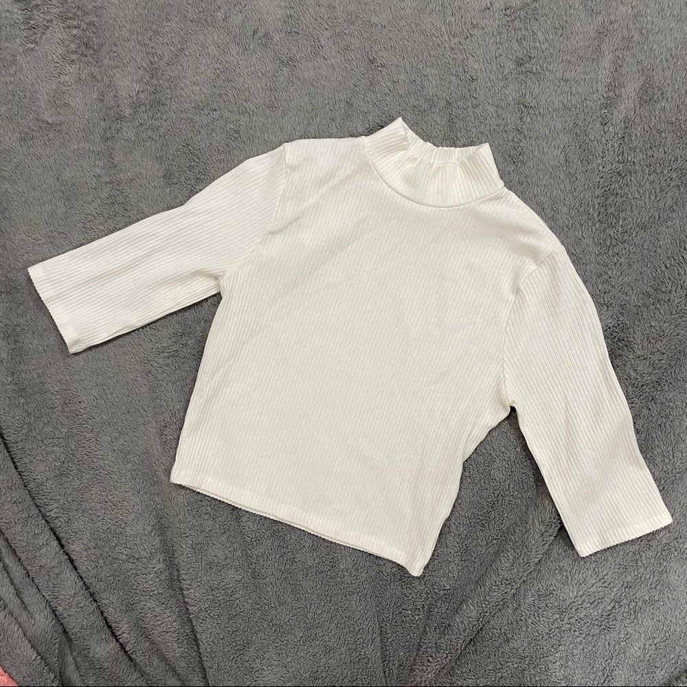 Reformation Jeans Off White Crop top XS